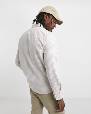 Long Sleeve Stripe Oxford Shirt Regular