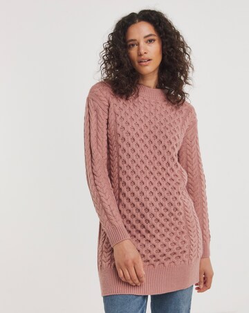 Cable Crew Neck Tunic