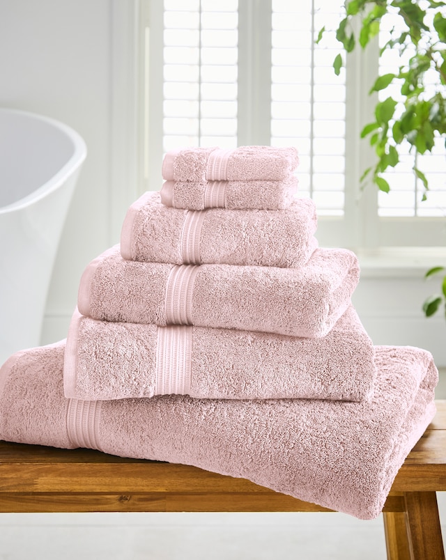 Egyptian Cotton 600GSM Towel - Soft Pink