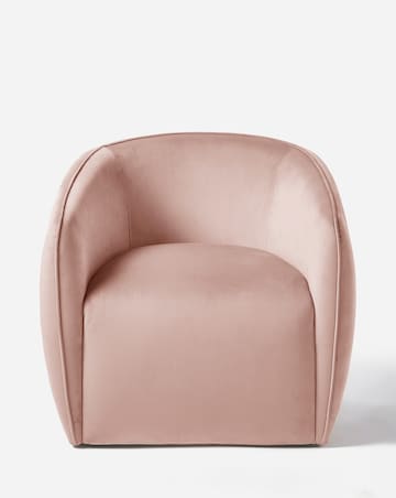 Siena Curved Velvet Accent Chair