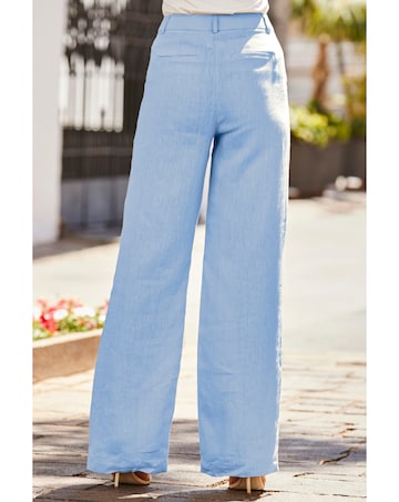 Sosandar 100% Linen Wide Leg