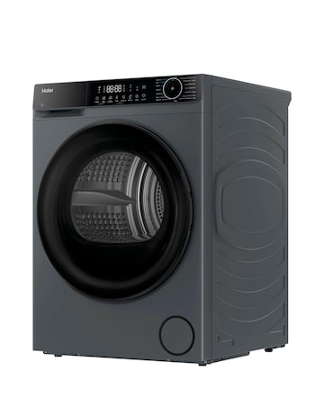 Haier X5 HD80-D357GU1-UK WiFi Connected 8kg Heat Pump Dryer Graphite + Install