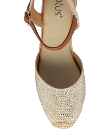 Lotus Bianka Closed Toe Espadrille Wedge