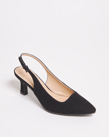 Marina Flexi Sole Kitten Heel Slingback - Extra Wide Fit (EEE)