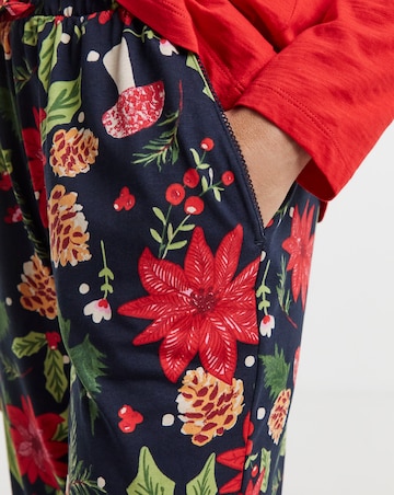 JD Williams (2 Pack) Cotton Festive Print Pyjama Sets