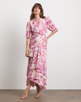 Joanna Hope Printed Wrap Dress