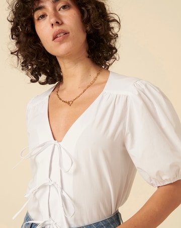 Nobody's Child Bernadetta Short Sleeve Blouse