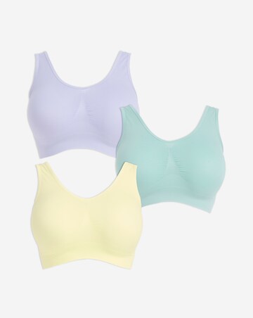 Pretty Secrets (3 Pack) Plain Comfort Tops Pastel Multi