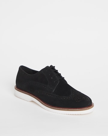 Brogue Detail Casual Derby Wide Fit