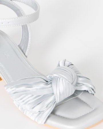 May Side Bow Low Block Heel Sandals - Extra Wide Fit (EEE)