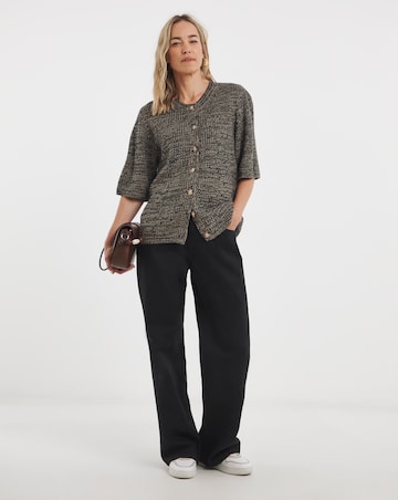 Mono Boxy Half Sleeve Cardigan