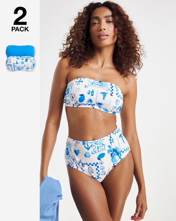 Value 2 Pack Bandeau Bikini Tops
