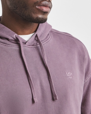 Union Relaxed Hooded Sweatshirt - Plum