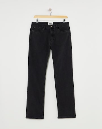 Blackwash Loose Fit Stretch Jeans