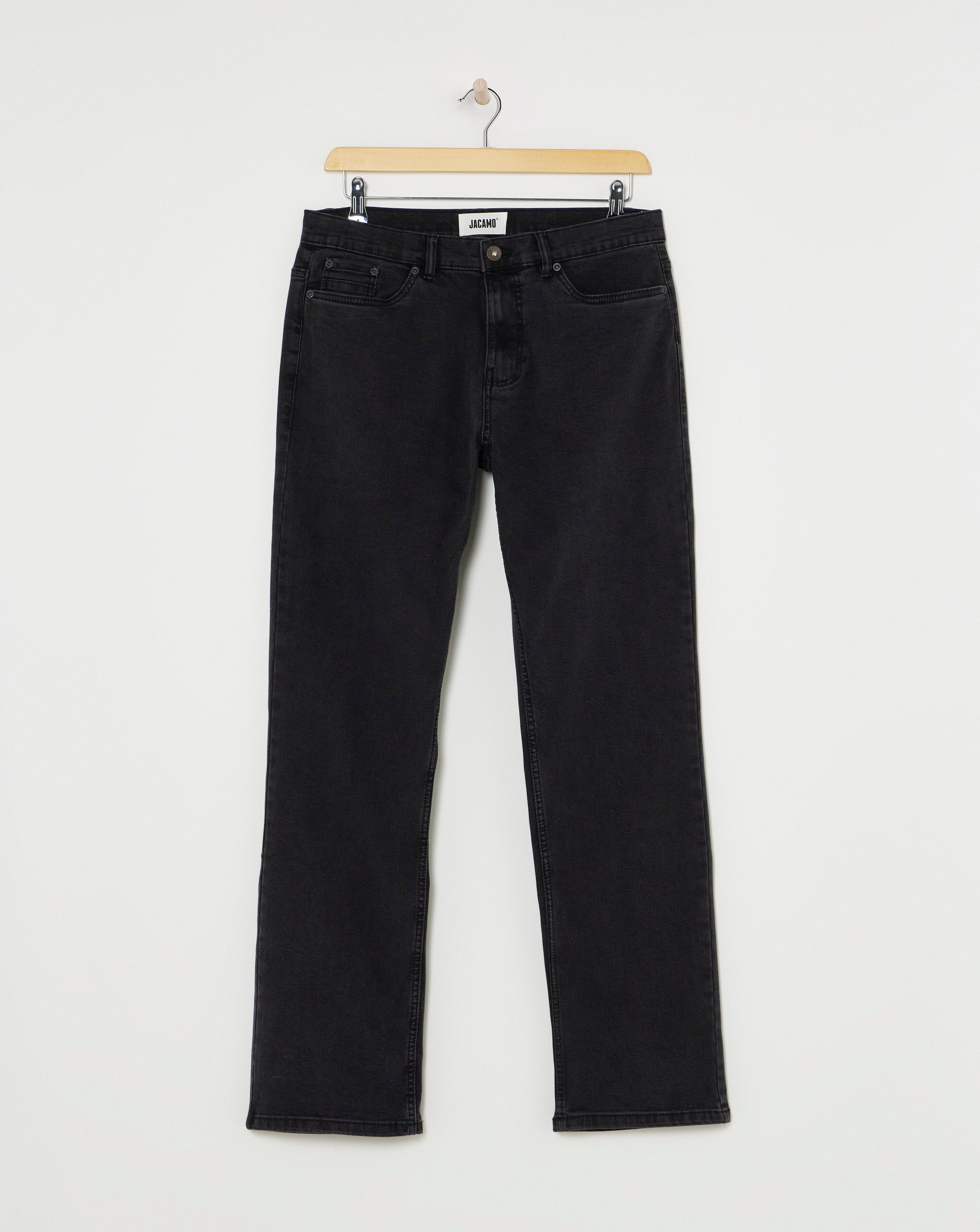 Blackwash Loose Fit Stretch Jeans