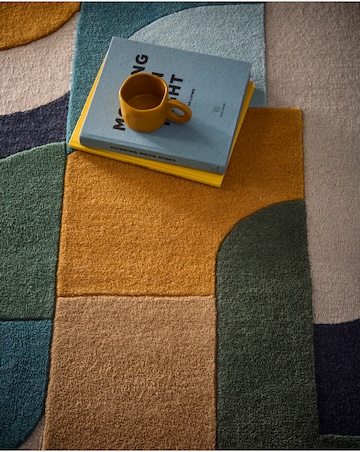 Retro Deco Woollen Rug
