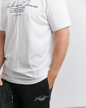 Jack & Jones Ferris Tracksuit and T-Shirt Triple Set - Black