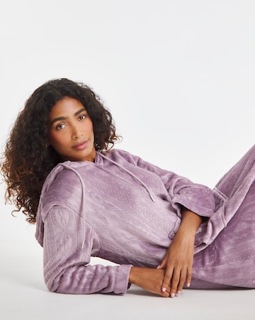 Pretty Secrets Zip Through Fleece Dressing Gown