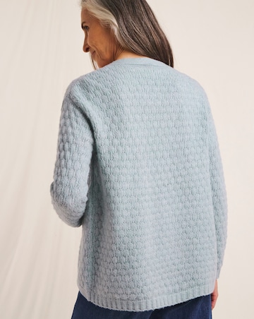 Julipa Textured Stitch Soft Wool Cardigan