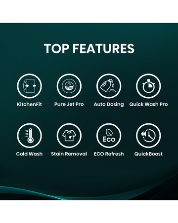 Hisense KitchenFit 5i Series WF5I1245BWR 12kg Washing Machine - White