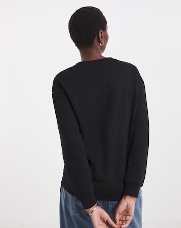 Black Cornelli Embroidered Sweatshirt