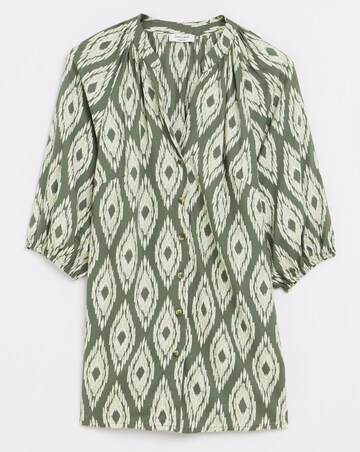 Button Through Printed Blouse