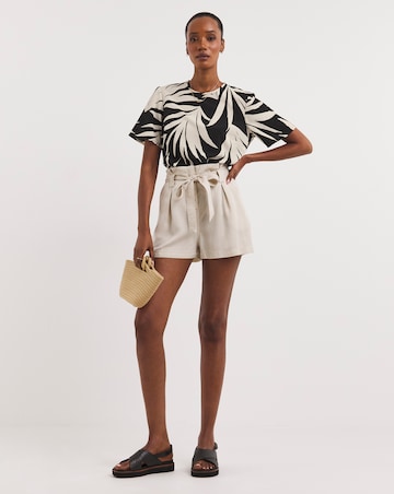 Green Print Updated Boxy Top