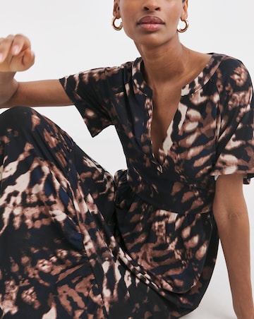 Notch Neck Maxi Dress