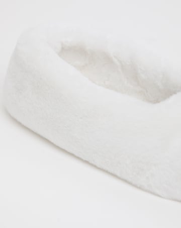 Brandy Fluffy Ballerina Slippers - Wide Fit (E)