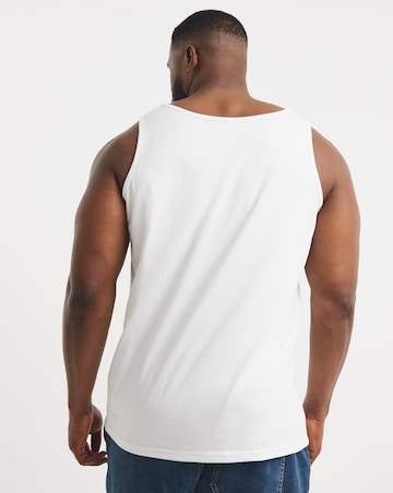 5 Pack Pure Cotton Vests- White