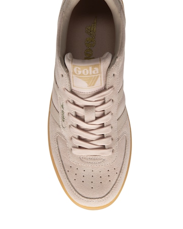 Gola Hawk Suede Trainers - Rose/Gum