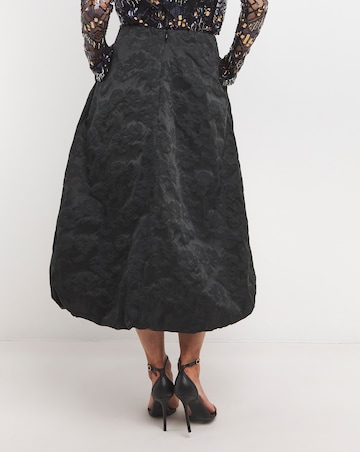 Joanna Hope Textured Bubble Hem Skirt