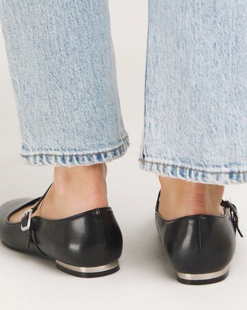 Emilie Mary Jane Stretch Strap Ballerina Shoes Wide E Fit Simply Comfort