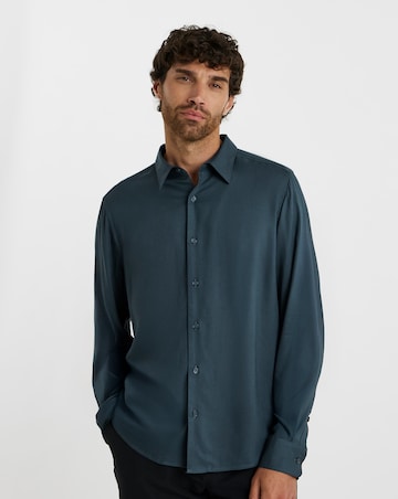 Folio Garment Dyed Viscose Shirt Regular