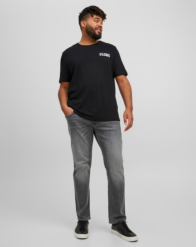 Jack & Jones Slim Tapered Fit Glenn Jeans In Washed Grey