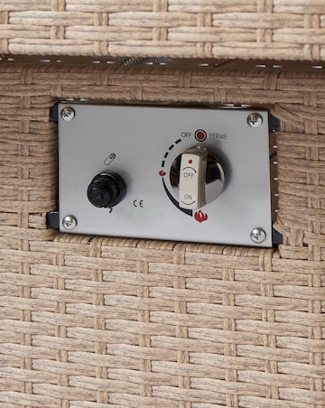 Amalfi Lounge Dining Set With Firepit