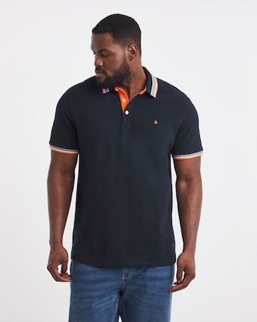 Jack & Jones Premium Paulos Tipped Polo - Navy