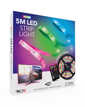 5M Strip Light RGBIC Sound Reactive and Remote Control