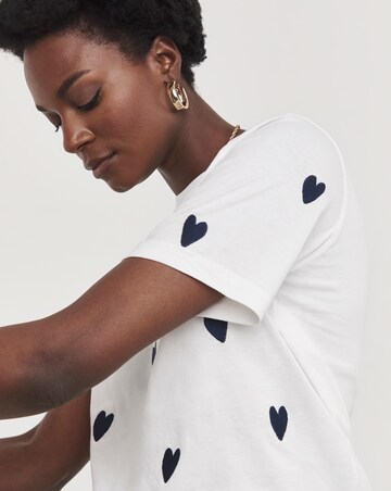 Embroidered Heart T-Shirt