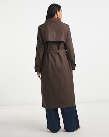 Simply Be Chocolate Essential Trench Coat
