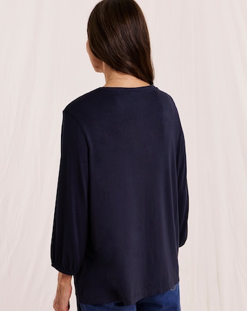 Julipa Lace Trim Jersey Blouse