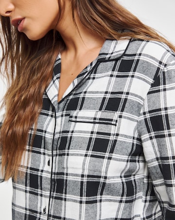 Pretty Secrets Christmas Family PJ - Ladies Mono Woven Button Through