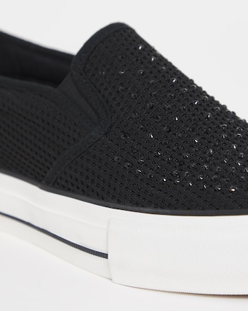 Cali Slip On Canvas Trainer - Extra Wide Fit (EEE)