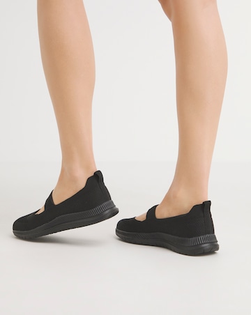 Cushion Walk Fly Knit Elasticated Bar Trainers EEE Fit