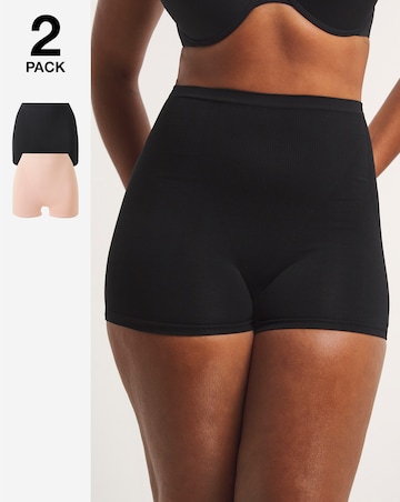 MAGISCULPT 2 Pack Medium Tummy Control High Waisted Shorts
