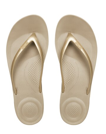 Fitflop IQushion Ergonomic Toe Post Flip Flops Standard D Fit