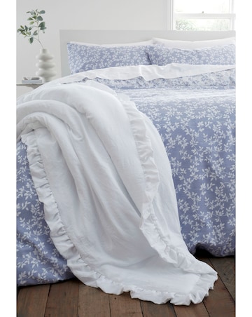 Soft Washed Frilled Bedspread