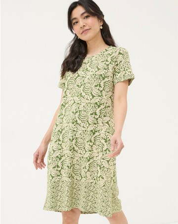FatFace Simone Damask Floral Jersey Dress