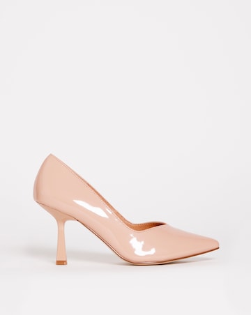 Lleida Sweetheart Cut Heeled Court Shoes - Extra Wide Fit (EEE)