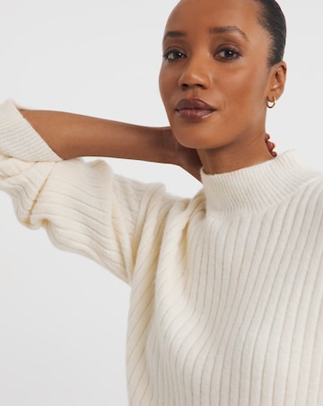 Cream Woven Knit 2 in 1 Jumper